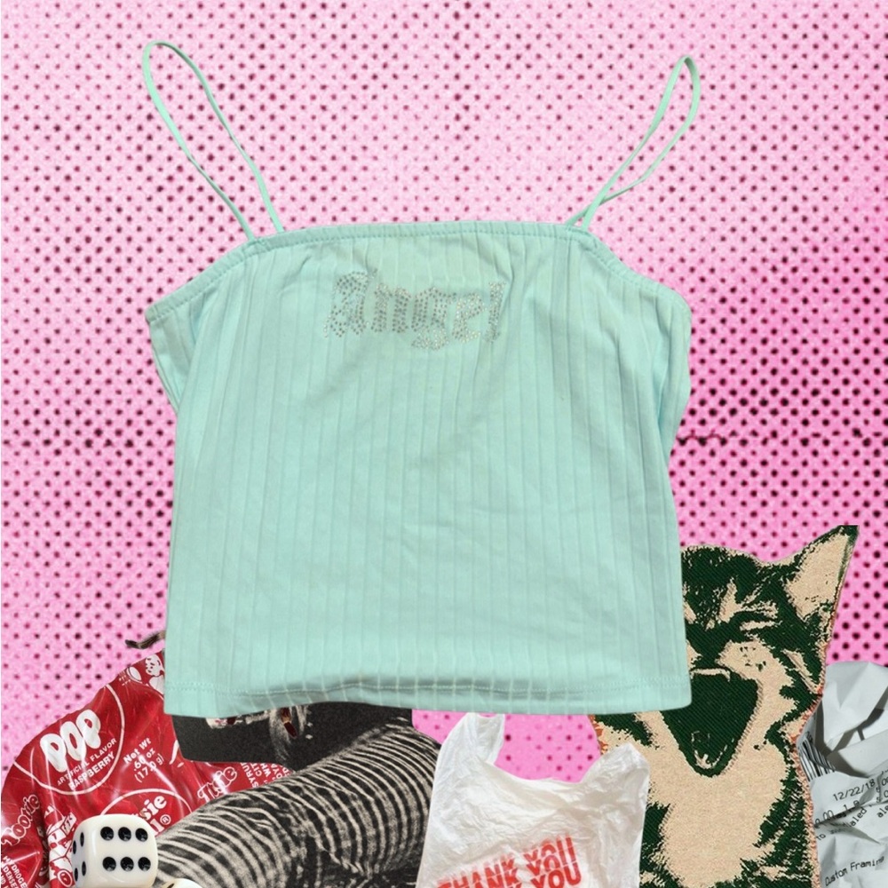 Rue21 Light Green Camisole with Spaghetti Straps